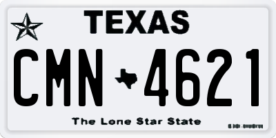 TX license plate CMN4621