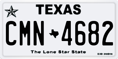 TX license plate CMN4682