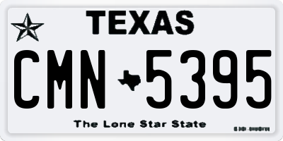 TX license plate CMN5395