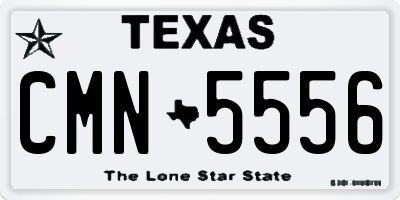 TX license plate CMN5556