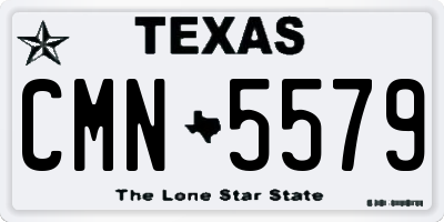 TX license plate CMN5579
