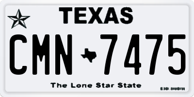 TX license plate CMN7475