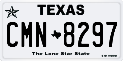 TX license plate CMN8297