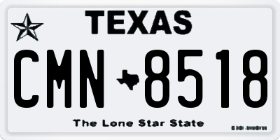 TX license plate CMN8518