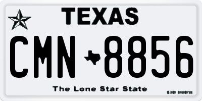 TX license plate CMN8856