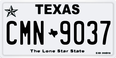 TX license plate CMN9037