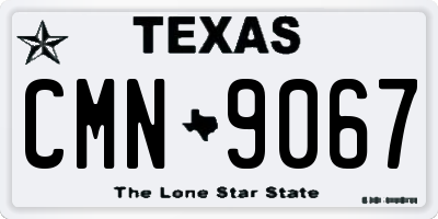 TX license plate CMN9067