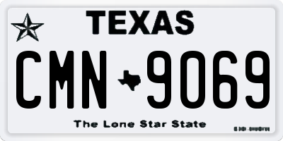 TX license plate CMN9069