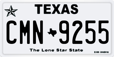 TX license plate CMN9255