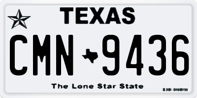 TX license plate CMN9436