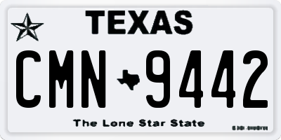 TX license plate CMN9442