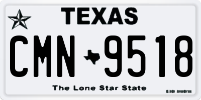 TX license plate CMN9518