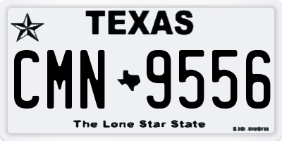 TX license plate CMN9556