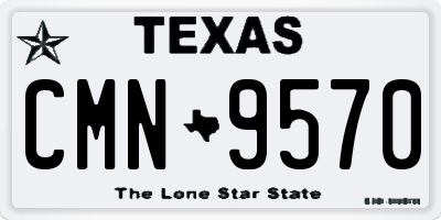 TX license plate CMN9570
