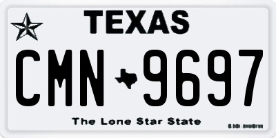 TX license plate CMN9697