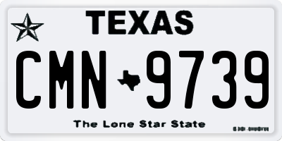TX license plate CMN9739