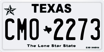 TX license plate CMO2273