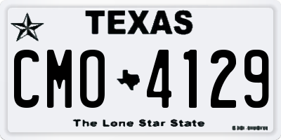 TX license plate CMO4129