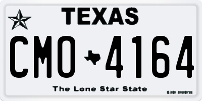 TX license plate CMO4164