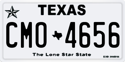 TX license plate CMO4656