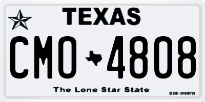 TX license plate CMO4808
