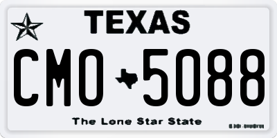 TX license plate CMO5088