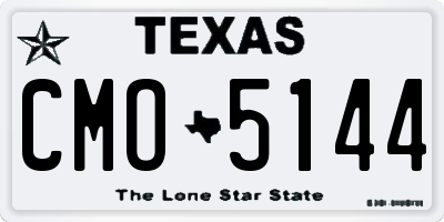 TX license plate CMO5144
