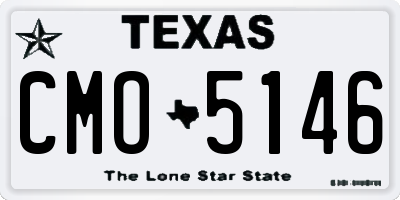 TX license plate CMO5146
