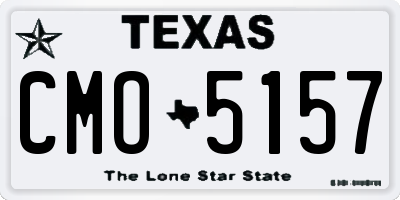 TX license plate CMO5157