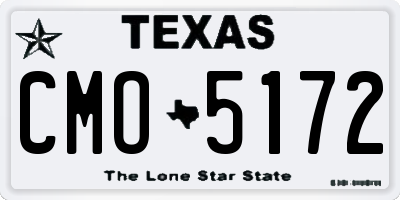 TX license plate CMO5172