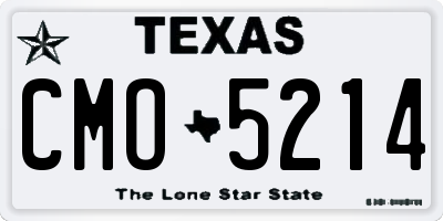TX license plate CMO5214