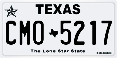 TX license plate CMO5217