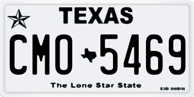 TX license plate CMO5469