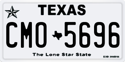 TX license plate CMO5696