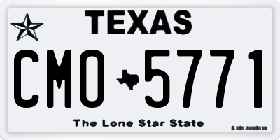 TX license plate CMO5771
