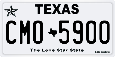 TX license plate CMO5900