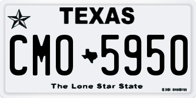 TX license plate CMO5950