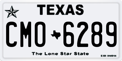 TX license plate CMO6289