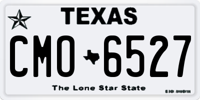 TX license plate CMO6527