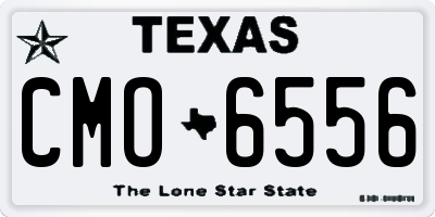 TX license plate CMO6556