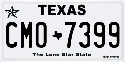 TX license plate CMO7399