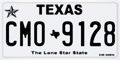 TX license plate CMO9128