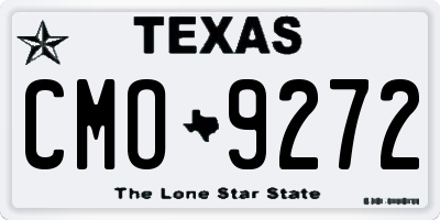 TX license plate CMO9272