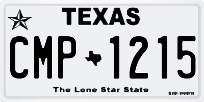 TX license plate CMP1215