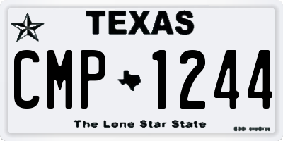 TX license plate CMP1244