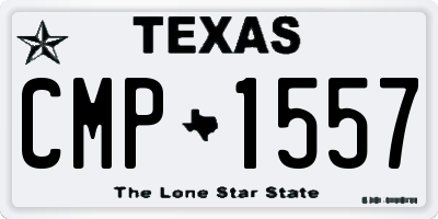 TX license plate CMP1557
