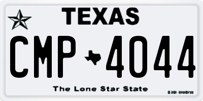 TX license plate CMP4044