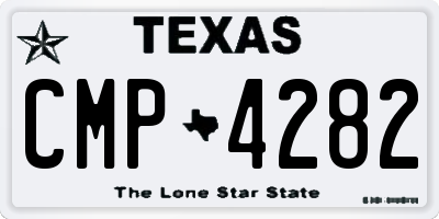TX license plate CMP4282