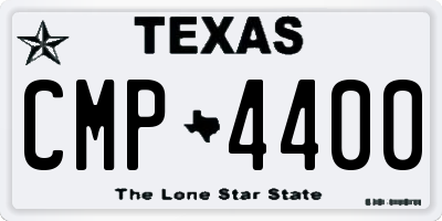 TX license plate CMP4400