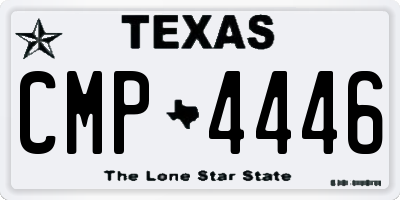 TX license plate CMP4446
